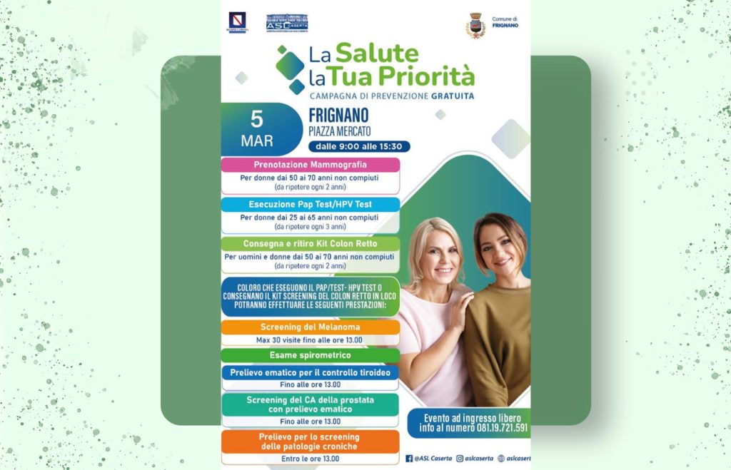FrignanoNews's tweet photo. Frignano: Giornata di Prevenzione Sanitaria Gratuita il 5 Marzo Piazza Mercato
https://t.co/IoTBGR678Y https://t.co/ngilRYQYLM