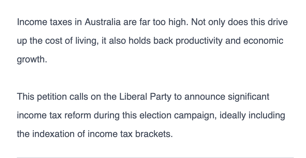 Sign the petition calling on the Liberal Party to cut income taxes:
taxpayers.org.au/petition-liber…