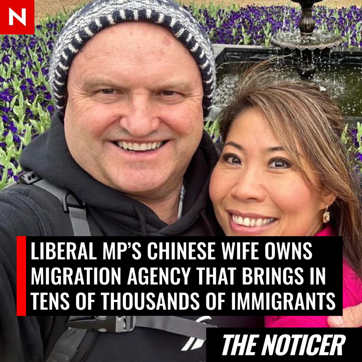 The Hong Kong-born wife of Liberal MP Jason Wood - Opposition spokesman for migrant services - owns 50% of a migration agency that boasts about bringing tens of thousands of immigrants into Australia.