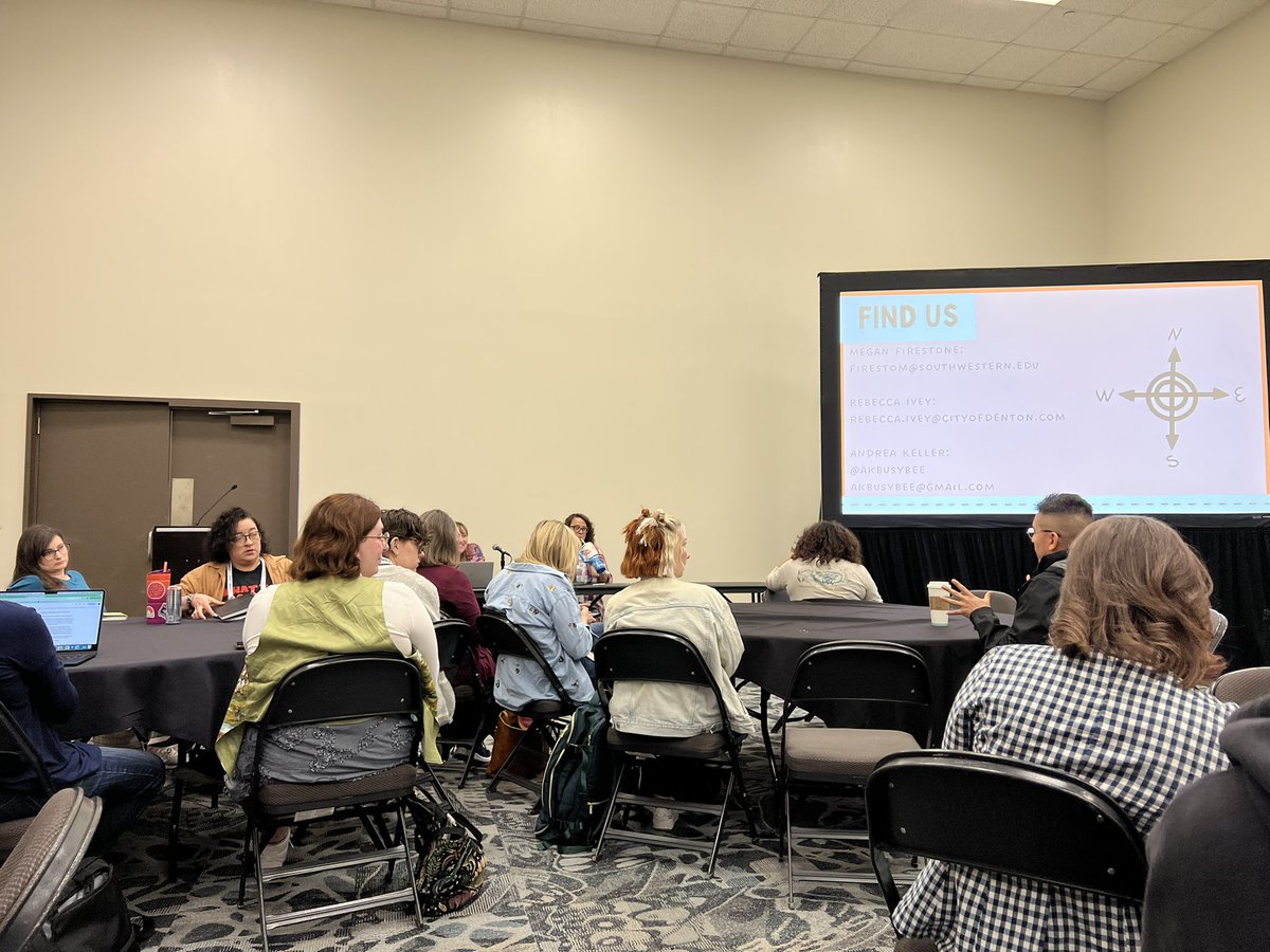 Donald Cummings (@netzerolibrary) on Twitter photo It was a packed house at #TLA25 this morning, with Irving ISD’s own <a href="/akbusybee/">Andrea Keller</a>! She, along with Rebecca Ivey and Megan Firestone, shared insights into different types of librarianship- so interesting to hear both the similarities and the unique paths that led them there! It was a packed house at #TLA25 this morning, with Irving ISD’s own <a href="/akbusybee/">Andrea Keller</a>! She, along with Rebecca Ivey and Megan Firestone, shared insights into different types of librarianship- so interesting to hear both the similarities and the unique paths that led them there!