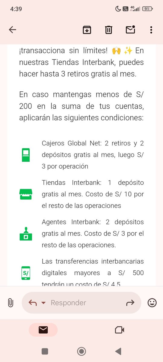 vijevies's tweet photo. Que pena @interbank aparte que brindas un pésimo servicio en la app, se filtran datos, te hackean, ahora vas a cobrar por todo. Entiendo si fuera CTA empresa pero son ctas de personas #interbank https://t.co/fQb5rC8Vr5