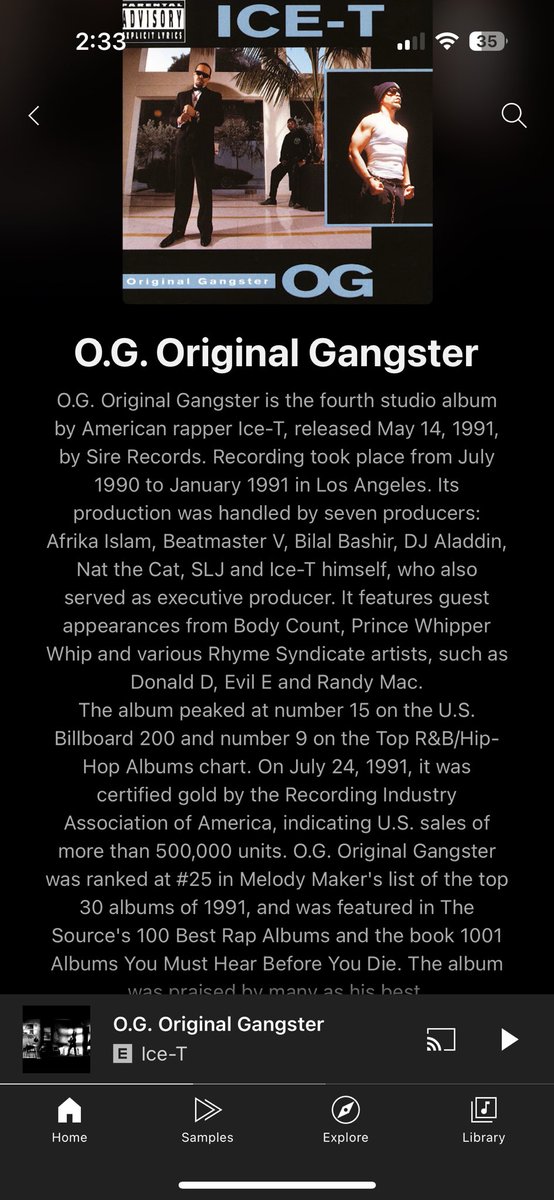 mrseanim's tweet image. Thank you ICE-T for the LOVE !!

#madRespect #OGwisdom

featuring one of your classic hits :

💎@FINALLEVEL💎
" O.G. Original Gangster "
(Official Music Video) 
@warnerrecords💚

📺music.youtube.com/watch?v=scILa5… 

@YouTubeMusic💚@nealmohan💚

2️⃣4️⃣3️⃣PMPDT 🟰 " We LOVE You "