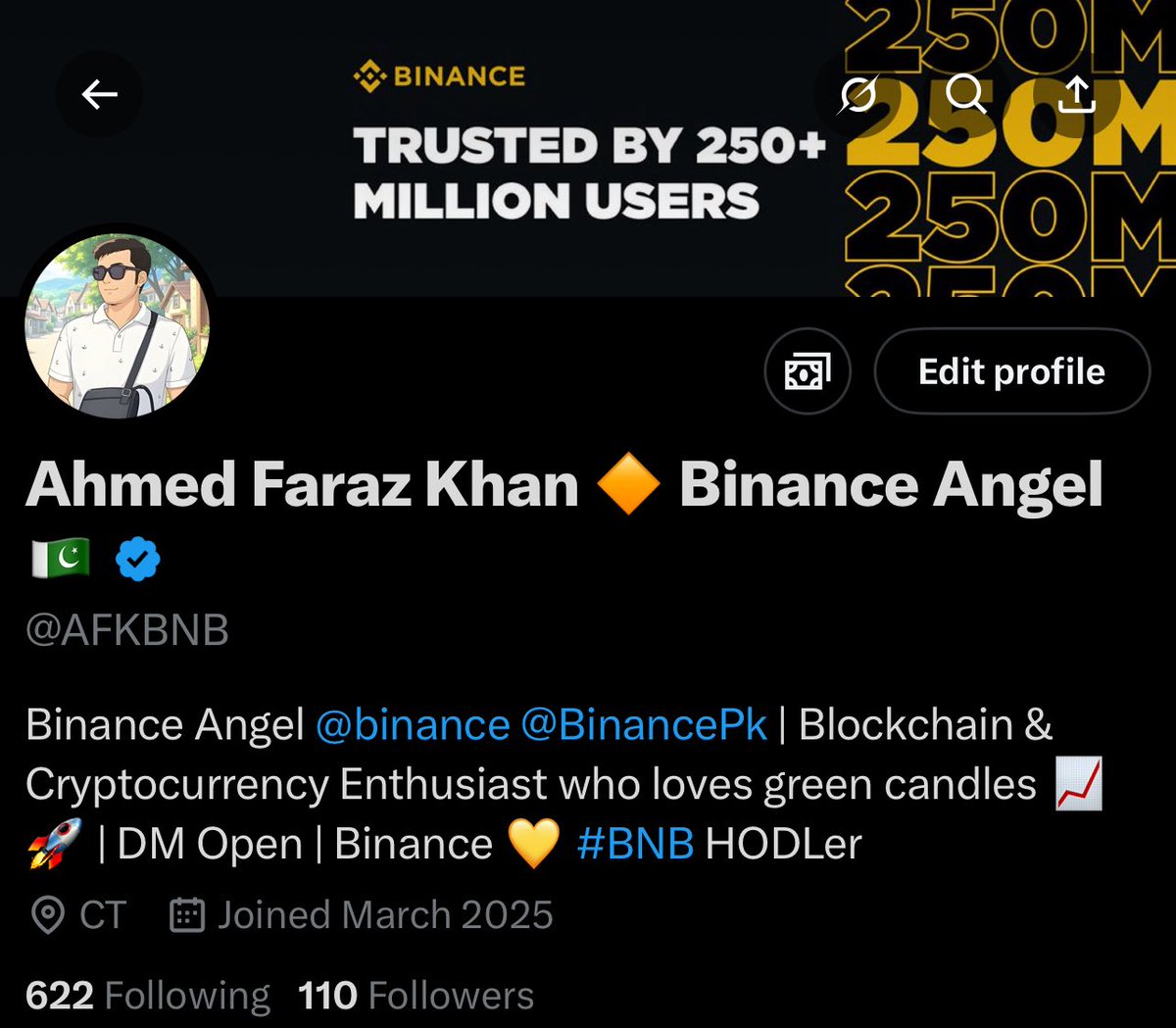 Ahmed Faraz Khan 🔶 Binance Angel 🇵🇰 tweet media