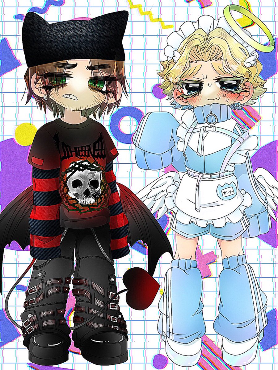 Tama_ki_D's tweet image. 😈😇
 #jimcurly