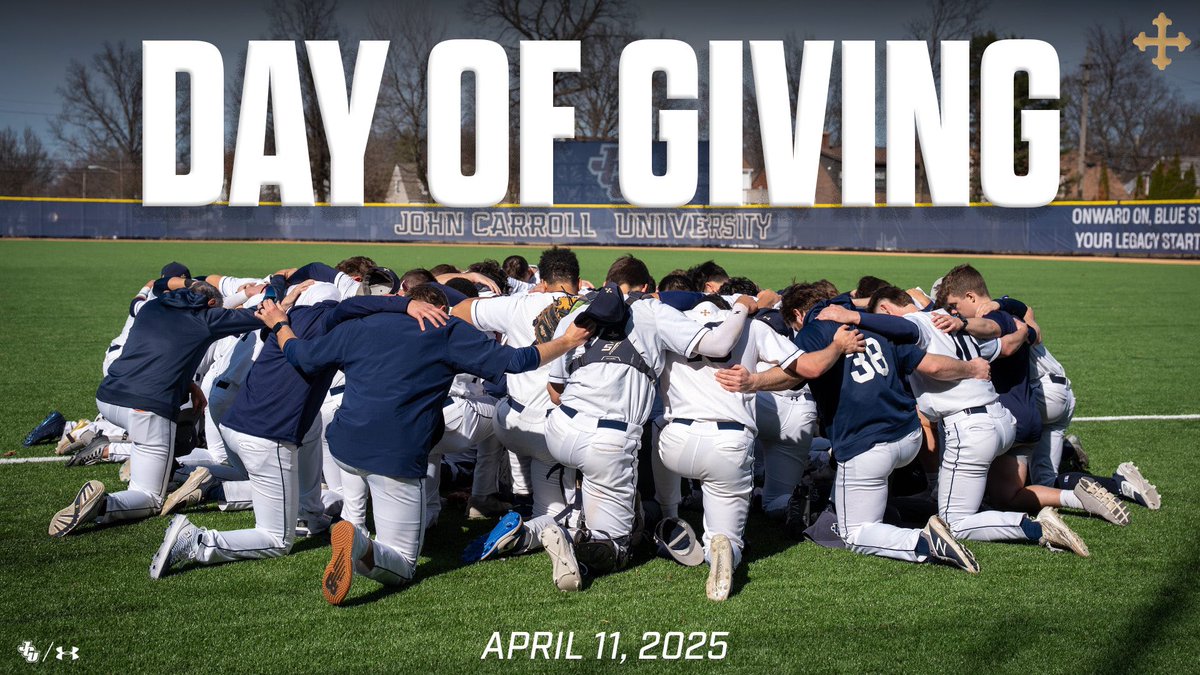 SAVE THE DAY! ⚡️

Day of Giving is Friday, April 11th!

Your support will directly impact our JCU Baseball family! 

DONATE HERE: givecampus.com/schools/JohnCa…