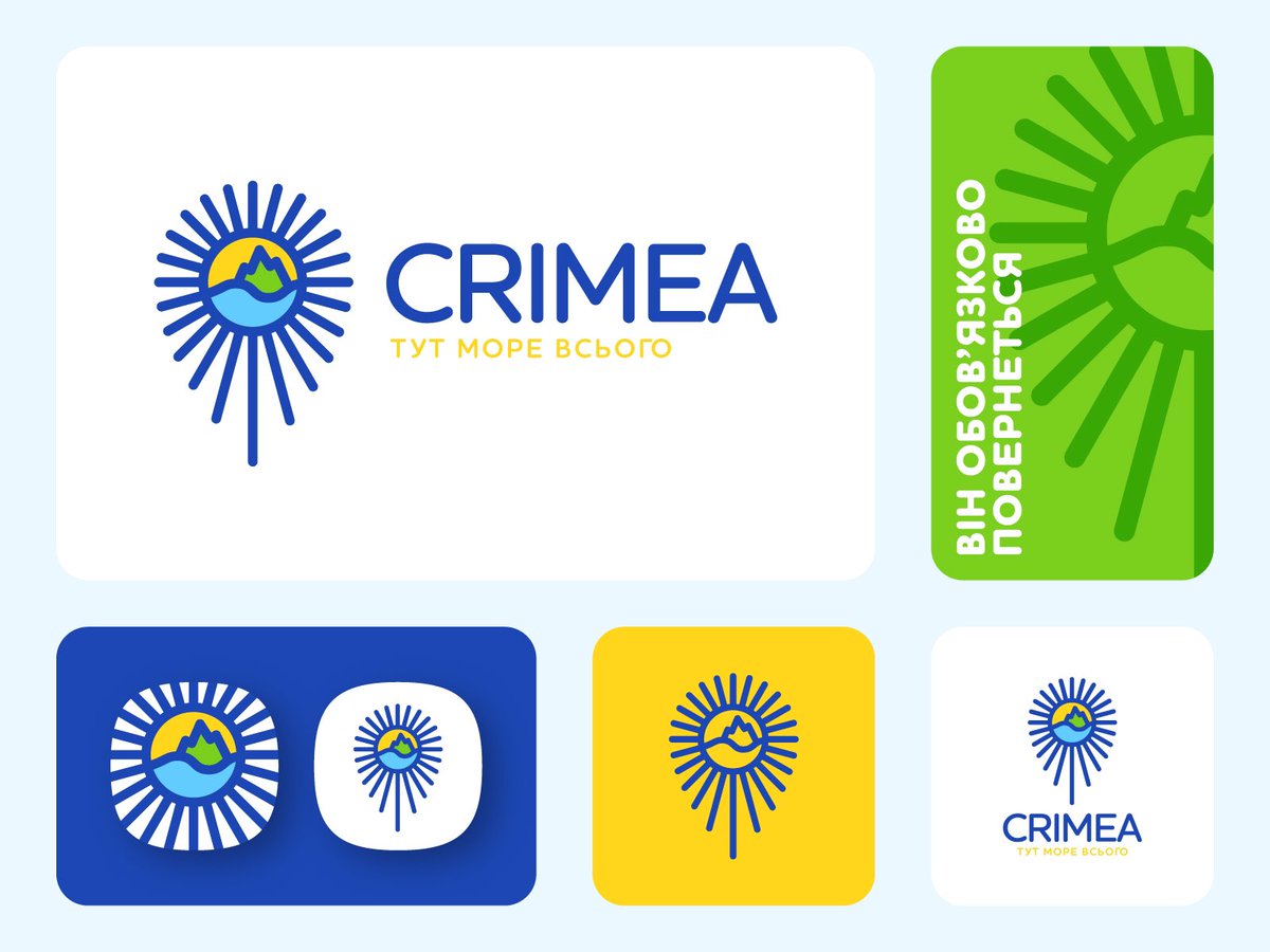 lunarts_vova's tweet image. I created this logo around 2015 for a contest, but later decided it would be my message for Crimea 💙💛

#Logo #Crimea #2015 #MyMessage #Ukraine