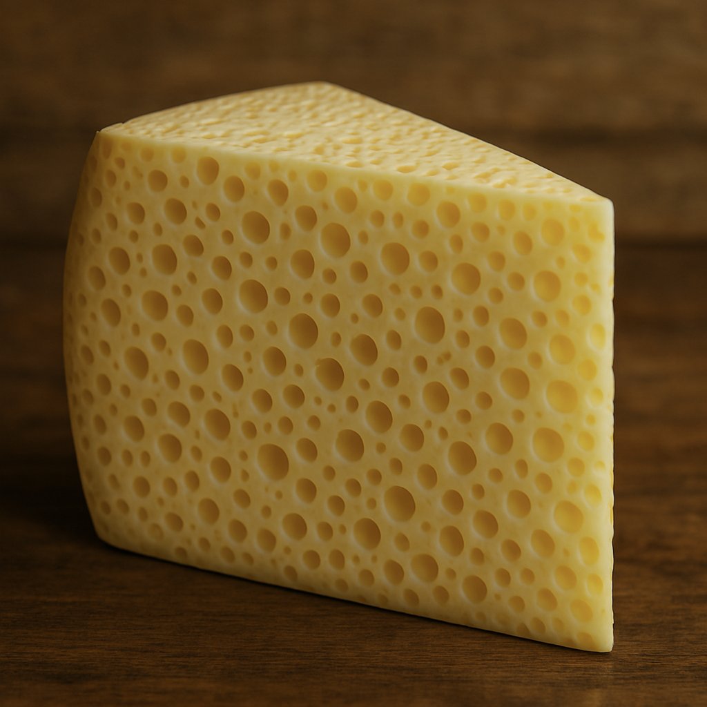 emollick's tweet image. The kind of day where you decide to ask GPT-4o to add more holes to cheese until it gets disturbing.