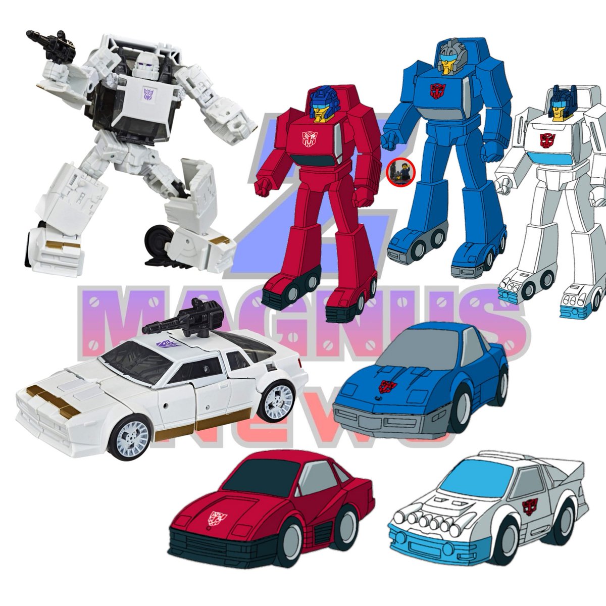 Z_Magnus_News's tweet photo. Hoy en posibles repintados y remoldeados tenemos a Runamuck de earthrise para hacer a Freeway, Chase y Searchlight los de g1 qué son parte de los Throttlebots
#transformers
#transformersearthrise
#runamuck
#freeway
#chase
#searchlight
#throttlebots https://t.co/CItclmWlM6