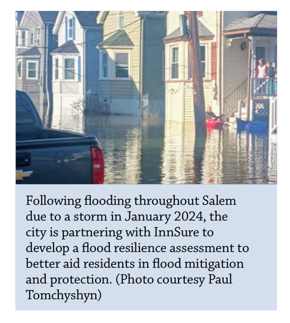Dominick Pangallo (@dspangallo) on Twitter photo A safer community needs to support everyone at risk from a changing climate.
That’s why we’re working on a new program w <a href="/InnSure/">InnSure</a> to help #SalemMA residents & businesses contending w flooding. Thanks to <a href="/massmunicipal/">Mass. Municipal Assn</a> for talking w us about the program!
mma.org/wp-content/upl… A safer community needs to support everyone at risk from a changing climate.
That’s why we’re working on a new program w <a href="/InnSure/">InnSure</a> to help #SalemMA residents & businesses contending w flooding. Thanks to <a href="/massmunicipal/">Mass. Municipal Assn</a> for talking w us about the program!
mma.org/wp-content/upl…