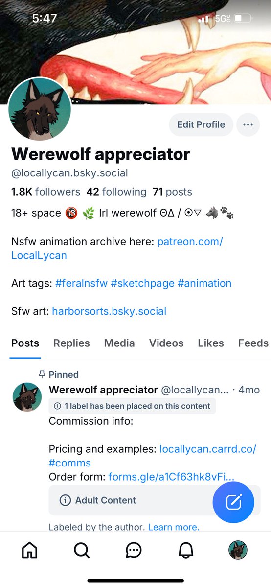 friendly neighborhood werewolf tweet media