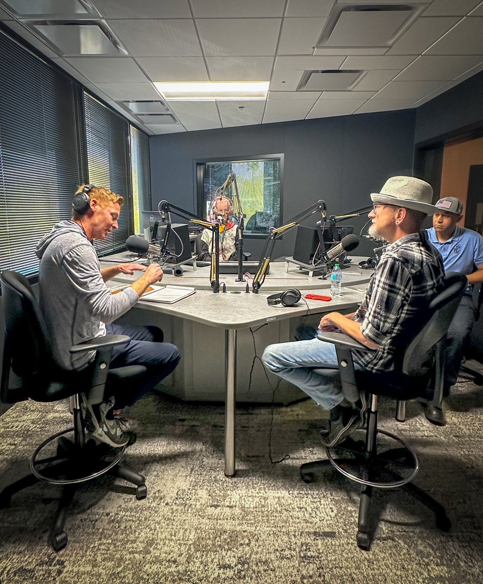 patrickgramm's tweet image. In the KTAR studio today talking about ‘Dying To Save You’.