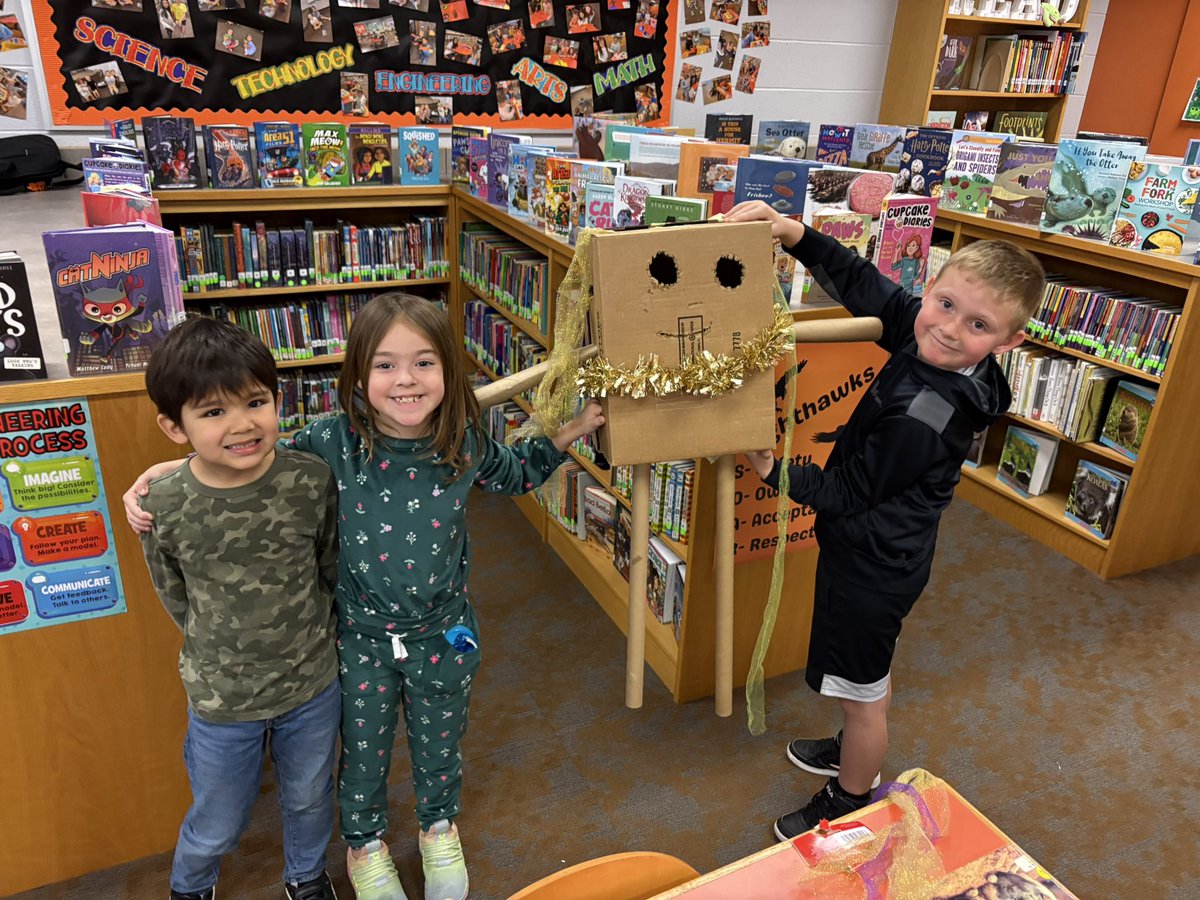 Morgret_STEAM's tweet photo. Students @Washington_Elm in K &amp; 1 have been busy creating their “Not A Box” based on the story by @aportisa. They have been working on the #4Cs- showing off their Creativity, Collaboration, Communication, &amp; Critical Thinking. #HPSDSTEAM #HPSDAwesome https://t.co/JLifNDnNhV