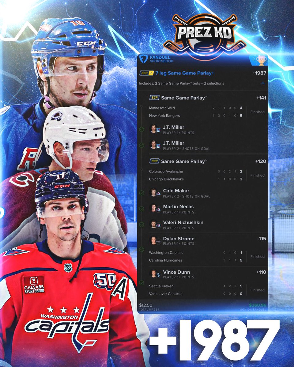 Prez_kd's tweet image. We have been on a heater on the ice in @TrophiesDiscord π₯
Tonight, we look to go B2B2B.
Join today for a limited time and save 35% π₯ π
Use the link π below in the comments and enter code: CHAMPION