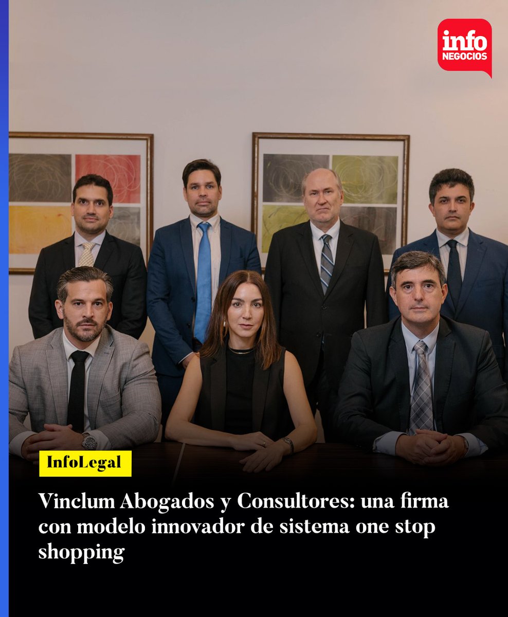 InfoNegocios_PY's tweet photo. ⚖️ #infoLegal |
Vinclum Abogados revoluciona el asesoramiento legal en 🇵🇾 con su modelo "one-stop shopping" 💼✨ ¡Soluciones integrales! 🚀
https://t.co/yA3FMAifkM https://t.co/tJGwSdCHJu