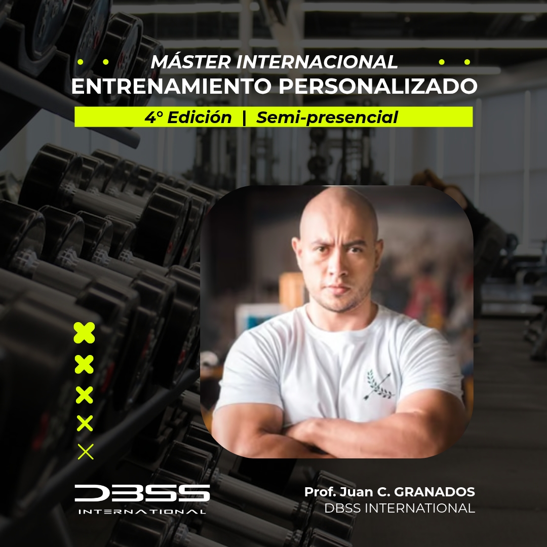 MÁSTER INTERNACIONAL EN ENTRENAMIENTO PERSONALIZADO 🔥
4ta Edición 2025/2026 | Semipresencial LATAM 🌎

Contaremos con el Prof. Juan Carlos Granados, Profesional en Ciencias del Deporte y la Recreación, Docente universitario en la UTP, Entrenador Personalizado y ISAK L2.