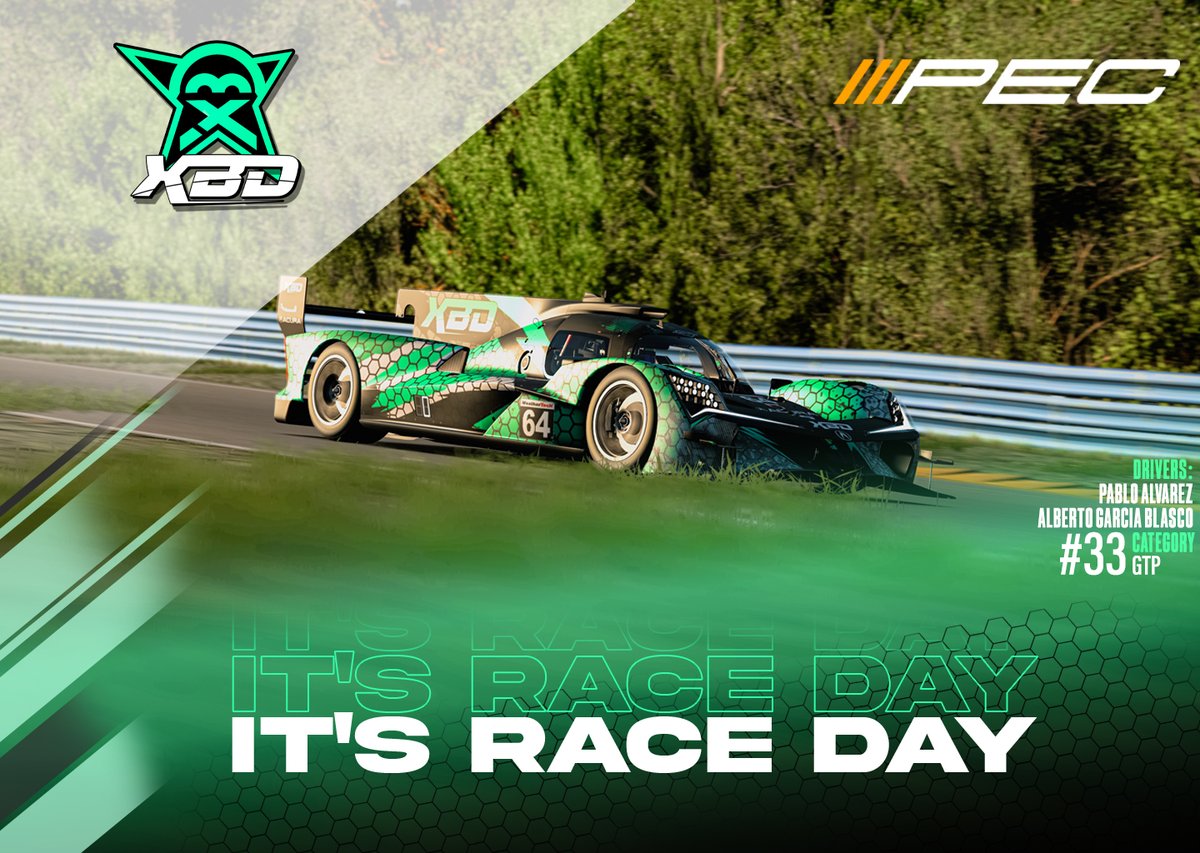 🎯We are back on the #PEC season 7

We will try again, from Lemans, which brings back fantastic memories of season 6, we will fight to get closer to that result obtained in season 6!

Drivers 👇
👤 <a href="/alberto_g85/">Alberto García</a> 
👤 <a href="/Pabloalvarezreq/">Pablo</a> 

📹 youtube.com/@abnstudios_us

#Greenpower #GoXBD