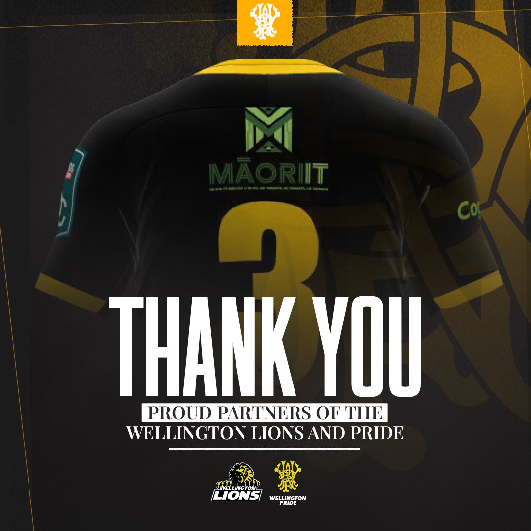WRFU Extends Partnership with Māori IT
Wellington Rugby Football Union is proud to continue its partnership with Māori IT as an official supporter of the Wellington Lions and Wellington Pride, heading into the 2025 season.

Read more - lnkd.in/g747mfcV