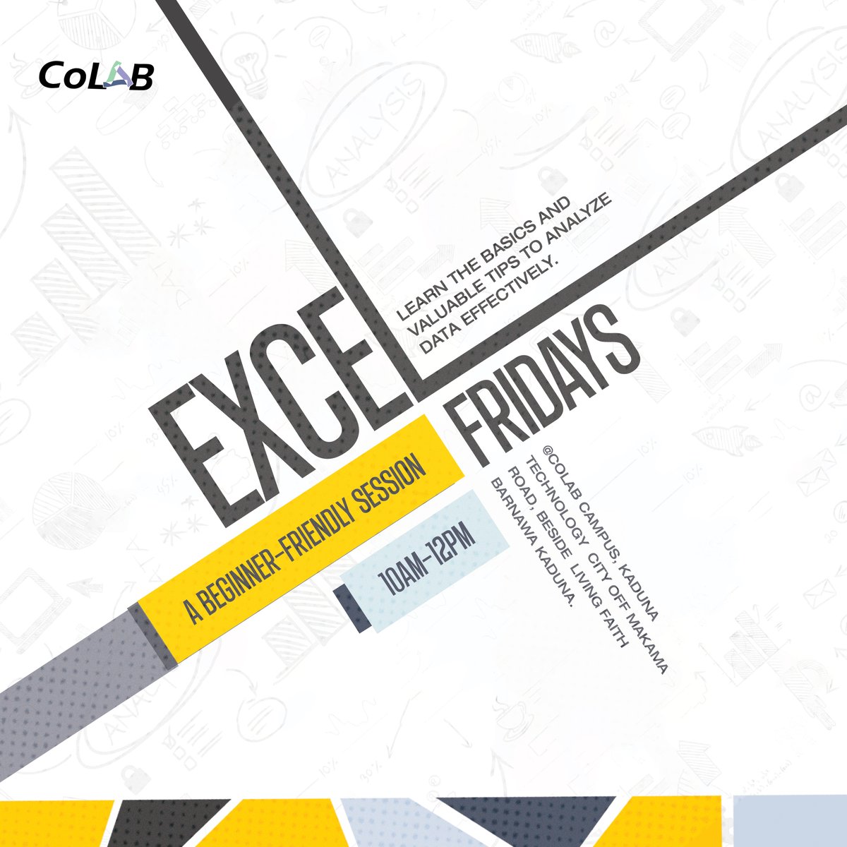 CoLab_kd's tweet image. It’s time to sharpen your spreadsheet skills with #ExcelFriday at CoLab!
Whether you’re just starting or looking to level up, join our community-driven session to master Excel for data analysis and decision-making.
See you this Friday!
#LearnExcel #DataSkills #CoLabCommunity