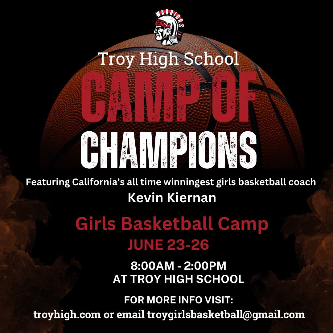 Troy Athletics (@troyhsathletics) on Twitter photo Back where it all started! Kevin Kiernan’s “CAMP OF CHAMPIONS!” For more information visit troyhigh.com. #relentlesspursuitofexcellence #warriorway <a href="/fjuhsd/">Fullerton Joint Union High School District</a> <a href="/latsondheimer/">eric sondheimer</a> <a href="/ocvarsityguy/">Dan Albano</a> <a href="/KevinKkiernan/">Kevin Kiernan</a> <a href="/SteveFryer/">Steve Fryer</a> <a href="/ocregister/">O.C. Register</a> <a href="/FullertonSD/">Fullerton S.D.</a> <a href="/WeAreTroyTech/">Troy Tech</a> Back where it all started! Kevin Kiernan’s “CAMP OF CHAMPIONS!” For more information visit troyhigh.com. #relentlesspursuitofexcellence #warriorway <a href="/fjuhsd/">Fullerton Joint Union High School District</a> <a href="/latsondheimer/">eric sondheimer</a> <a href="/ocvarsityguy/">Dan Albano</a> <a href="/KevinKkiernan/">Kevin Kiernan</a> <a href="/SteveFryer/">Steve Fryer</a> <a href="/ocregister/">O.C. Register</a> <a href="/FullertonSD/">Fullerton S.D.</a> <a href="/WeAreTroyTech/">Troy Tech</a>