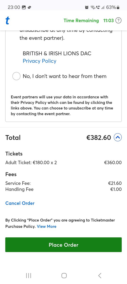 The 4 big caring Rugby Unions digging their arms right into supporters for the upcoming Lions game against Argentina in Dublin. The ticket prices at 6pm were €140 and 5 hrs later jumped up to €180. Scandalous. Stick them right up their jacksie.