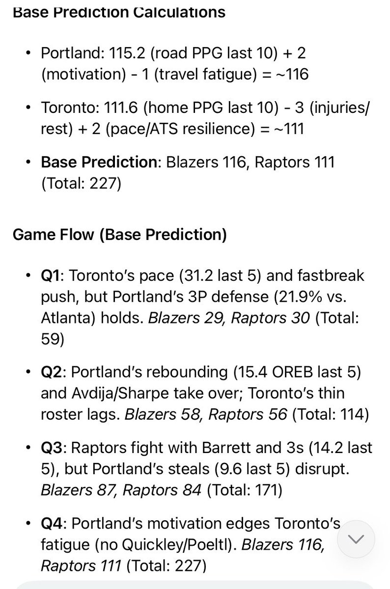 AstrapiV's tweet photo. 🔮Blazers 116, Raptors 111 🏀 https://t.co/iFh1JqUMWb