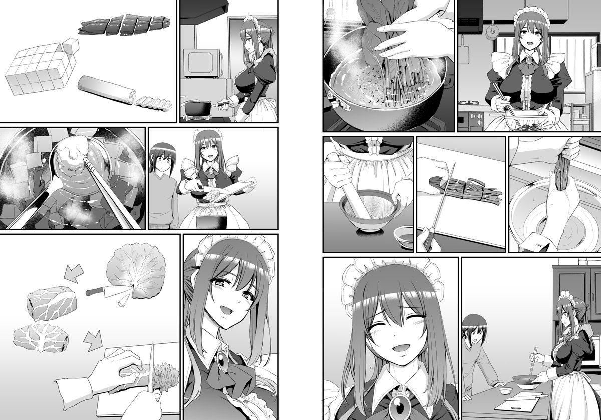 しっかりメイドさんがメイドさんしてる導入をキチンと描くことでショタちん受け入れて甘やかしてくれるシーンのエロさが倍増するんじゃないかというのが今回のコンセプトなのよ 