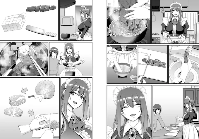 しっかりメイドさんがメイドさんしてる導入をキチンと描くことでショタちん受け入れて甘やかしてくれるシーンのエロさが倍増するんじゃないかというのが今回のコンセプトなのよ 