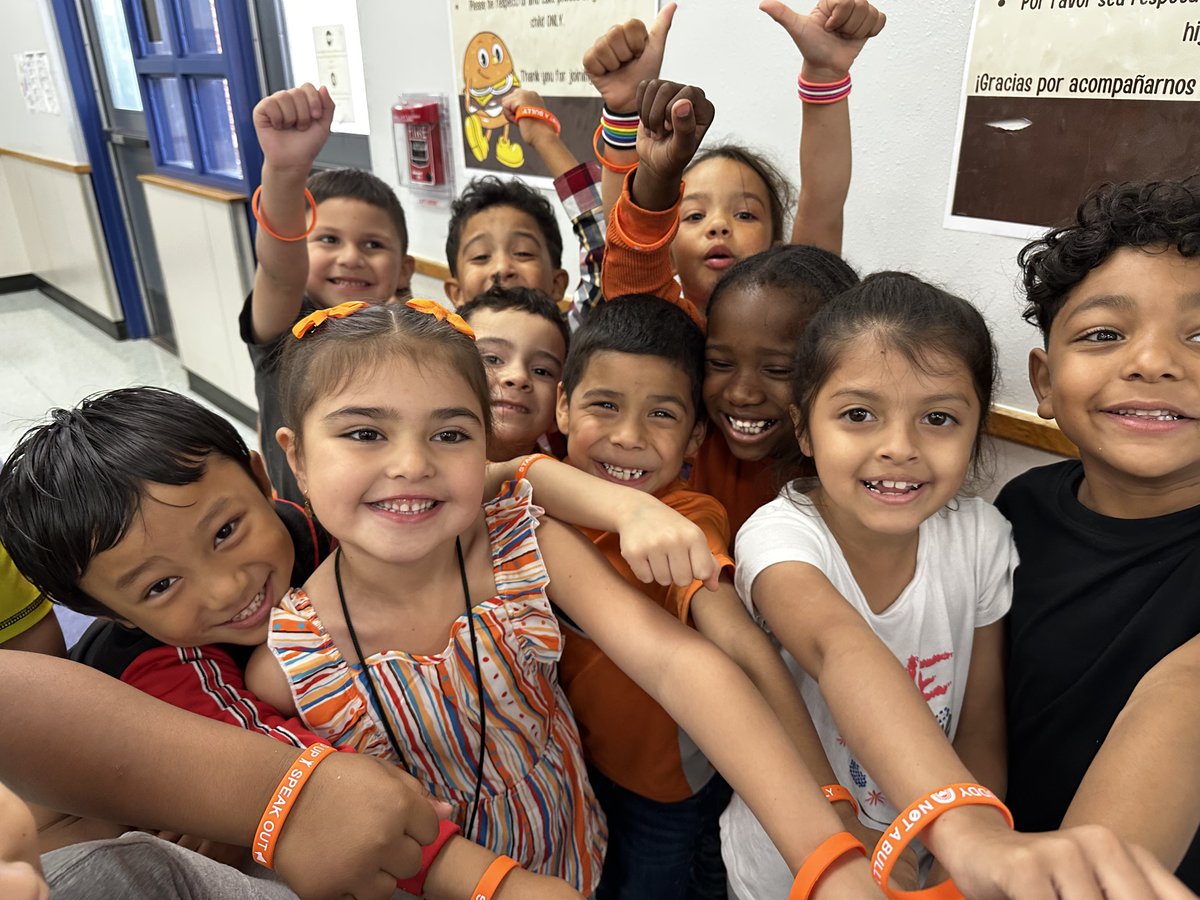 Our Student Council, School Social Worker Ms. Laura and No Place For Hate asked all students and staff to wear ORANGE today! We wear Orange to show our support and unity in fighting against bullying. #PophamProud🐼