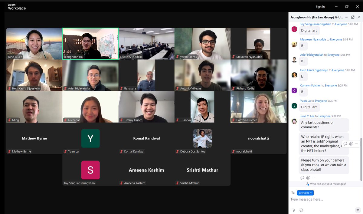 halawpllc's tweet image. Thanks to @USFSOM for the opportunity to do a guest lecture on blockchain and NFT! Also, thankful to graduate students in the Emerging Technology Tools class that engaged my lecture actively with interesting and thoughtful questions!
#blockchain #nft #usf #finance #law