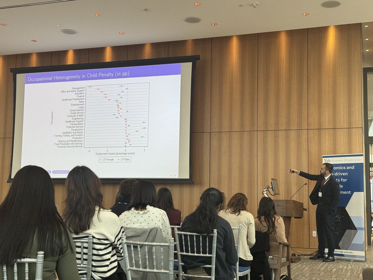 YaleEGC's tweet photo. The final session of #NEUGD covered a wide range of gender-related topics, with presentations from Cameron Deal (@Harvard), Ahmet Gulek (@MIT), and Raymond Caraher (@UMassAmherst ).
View the conference program and papers:
https://t.co/O7h13yLoaJ https://t.co/jF143Z9mYk