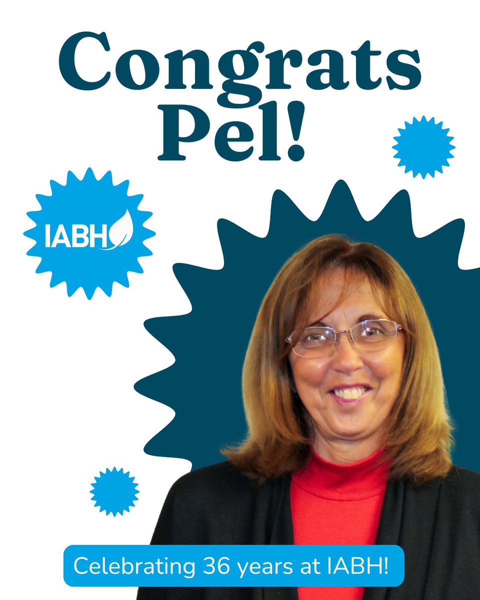 Join us in congratulating Pel, our incredible VP of Finance, on 36 years at IABH.

We are so grateful for her time, dedication, and knowledge and the joy she brings to our team, our  Members and our prevention programs. We are so lucky to have shared over three decades with her!