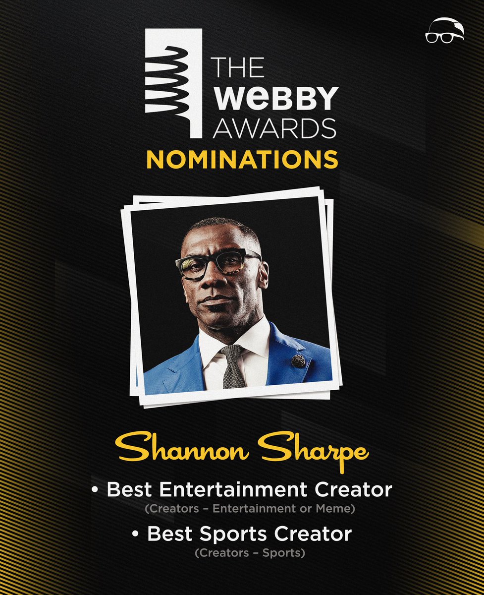 Shay Shay Media (@shayshaymedia_) on Twitter photo . <a href="/TheWebbyAwards/">The Webby Awards</a> voting is open and <a href="/ShannonSharpe/">shannon sharpe</a> is nominated in two categories! If you have a Gmail account you can login on the Webby’s site to cast your votes for America’s favorite Unc 🙏🏽
vote.webbyawards.com/PublicVoting#/… . <a href="/TheWebbyAwards/">The Webby Awards</a> voting is open and <a href="/ShannonSharpe/">shannon sharpe</a> is nominated in two categories! If you have a Gmail account you can login on the Webby’s site to cast your votes for America’s favorite Unc 🙏🏽
vote.webbyawards.com/PublicVoting#/…