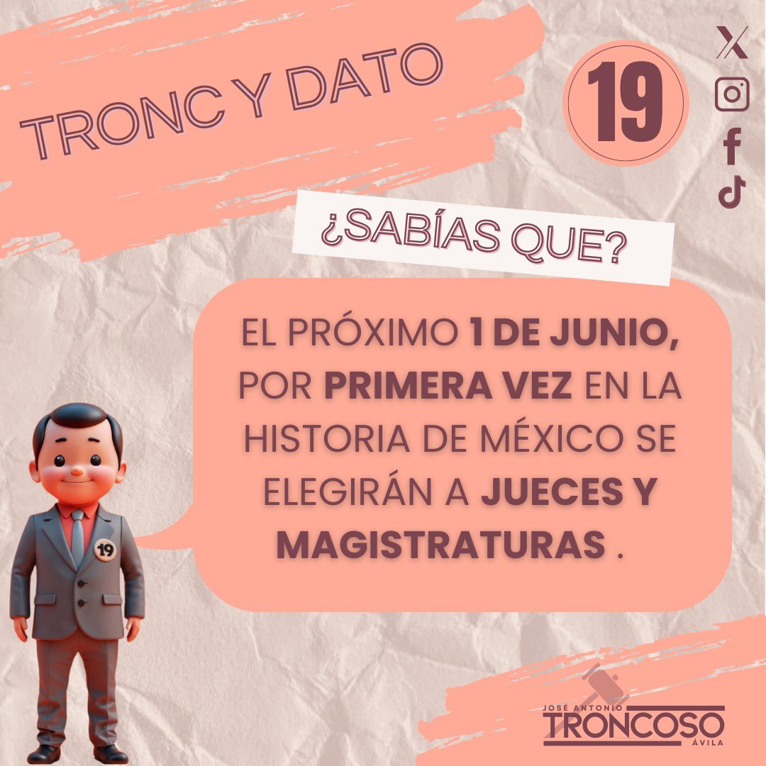 LicAnt_Troncoso's tweet photo. #TroncYDato | Recuerda, en la #boletacoral #vota19 #YoVotoPorTroncoso en la #elecciónjudicial. #Campeche #Chiapas #Oaxaca #QuintanaRoo #Tabasco #Veracruz #Yucatán https://t.co/ErLTo55KKO