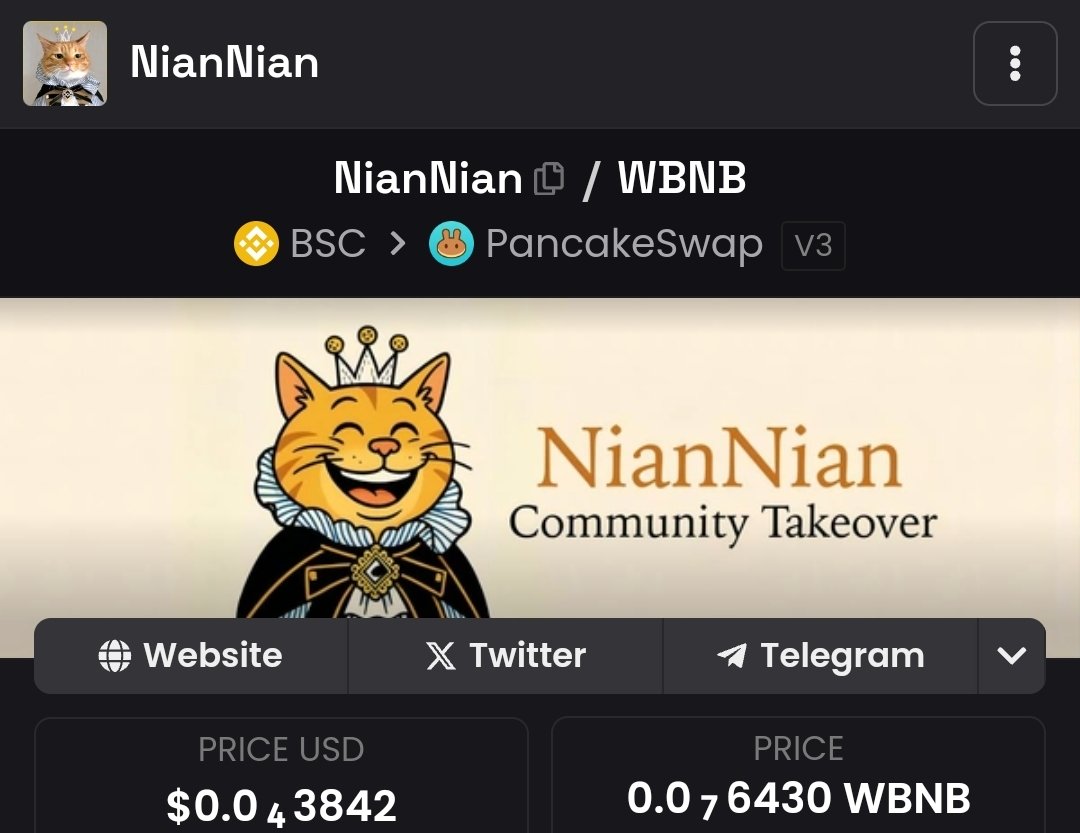 unchai_'s tweet photo. @BNBCHAIN While others chase hype, #Niannian is busy laying the foundations of a strong and lasting community.

@NianNianCTO_ https://t.co/63y16uegFC