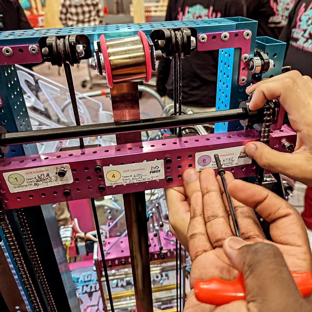 Passed inspection and ready to row into some robot action tomorrow at State!

#omgrobots #INCMP #FINFAM
<a href="/FRCTeams/">FIRST Robotics Competition</a> <a href="/TindleyCATAS/">Charles A. Tindley Accelerated School</a>