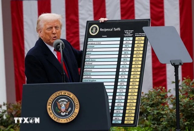 Trump nói: "Việt Nam những nhà đàm phán tuyệt vời, những con người tuyệt vời. Họ thích tôi, tôi thích họ. 
Vấn đề là họ đánh thuế chúng ta 90%, chúng ta sẽ tính cho họ 46%". Vâng thưa ngài, sẽ sớm thôi ngài sẽ được gặp phái đoàn VN tại HK. 
#tariffs