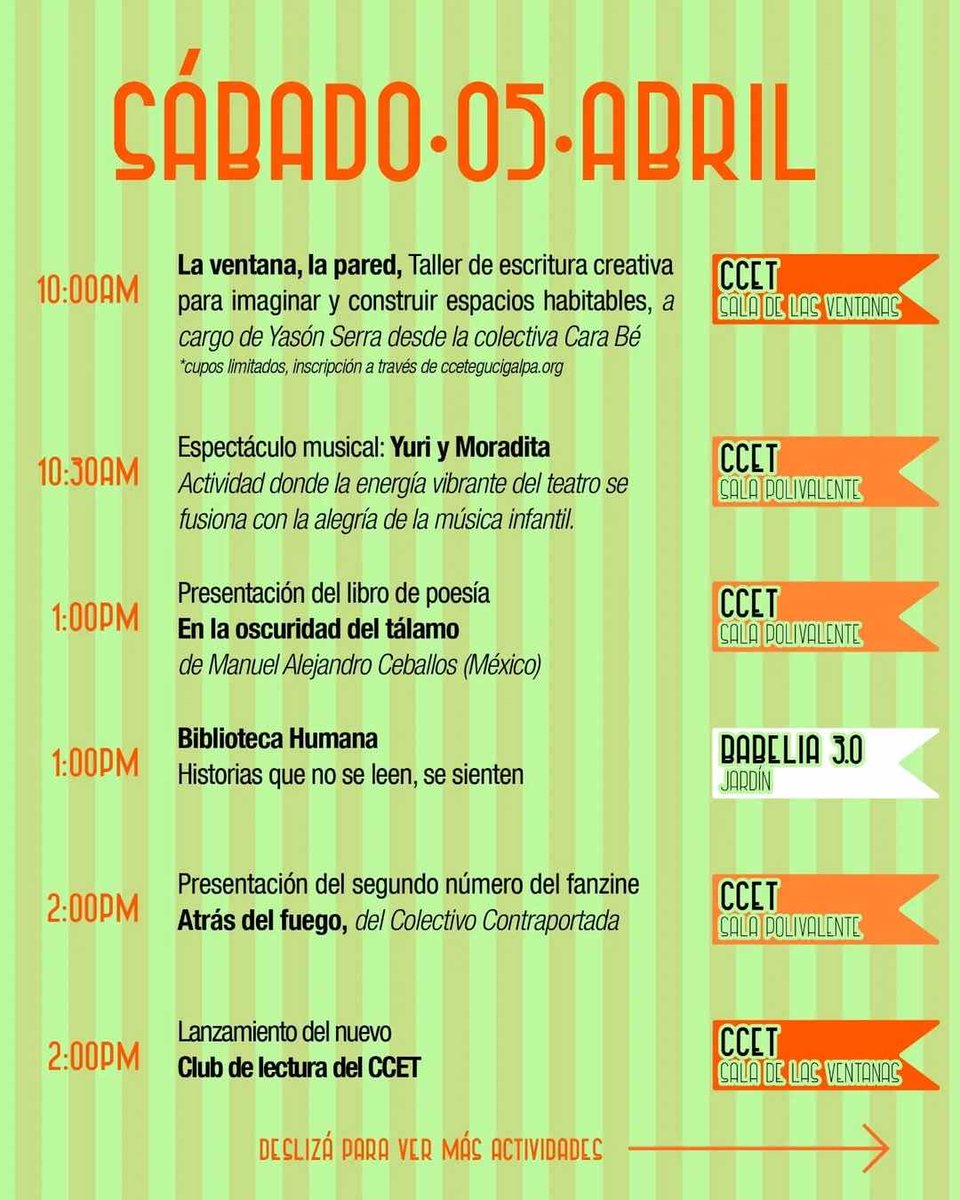 La Feria del Libro 2025 <a href="/CCETegucigalpa/">Centro Cultural de España en Tegucigalpa (CCET)</a> ya está pronto a inaugurarse. RESERVA LA FECHA te invitamos a seguir la #programaciónFL2025 #ccetferiadell1ibro