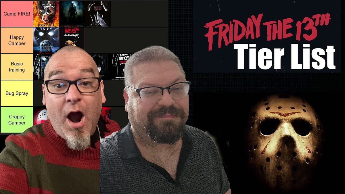 New Episode! Friday the 13th tier list! We have reviewed them all and now it’s time to place them! Links below and story! #tierlist #fridaythe13 #horrortierlist

Friday the 13th | Tier List Ranking
youtu.be/jA1tNd2l1PU