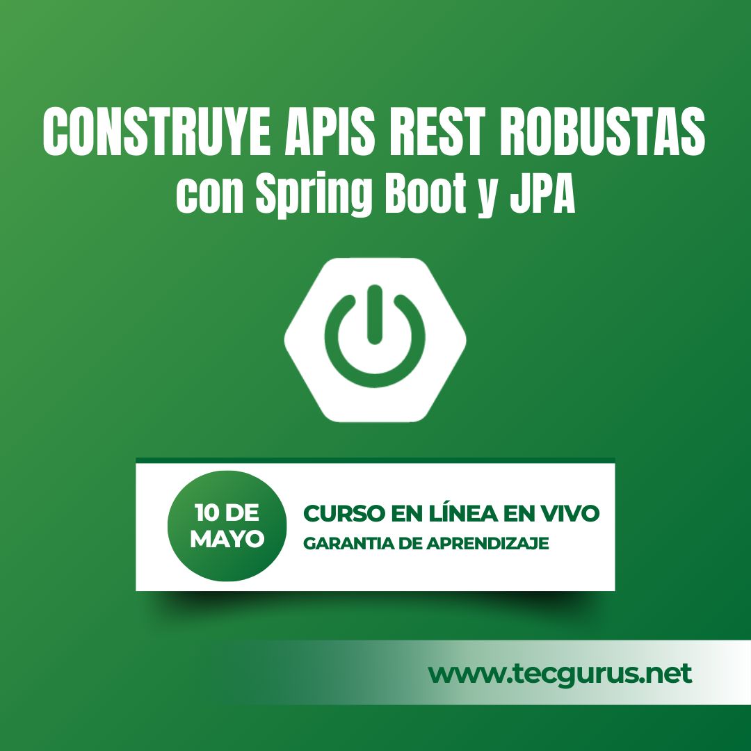 tecgurusnet's tweet image. 💥 Crea APIs profesionales con Java y Spring Boot
👉 Aprende paso a paso a construir API REST con autenticación, seguridad y persistencia de datos usando JPA.
🚀 ¡Inscríbete ahora y domina el backend profesional!
➡️ Reservar tu lugar buff.ly/3bci8tx
#APIRest #SpringBoot