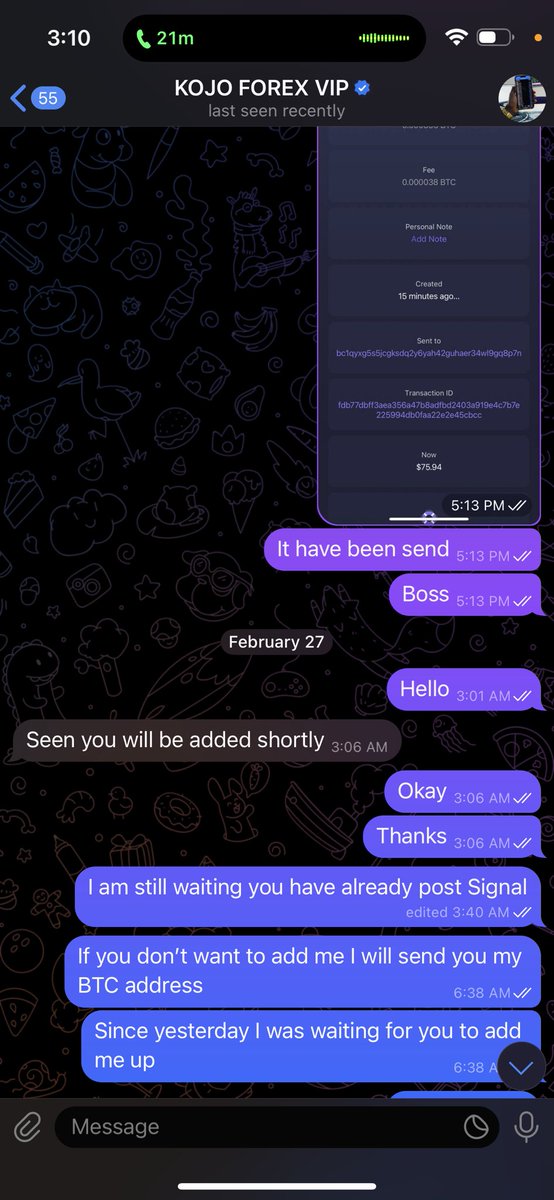 GTmoni14's tweet photo. @KojoForex You don’t want to answer me since I have send you my wallet address to send my money back but you don’t want to answer. https://t.co/uzyfV0IwqL