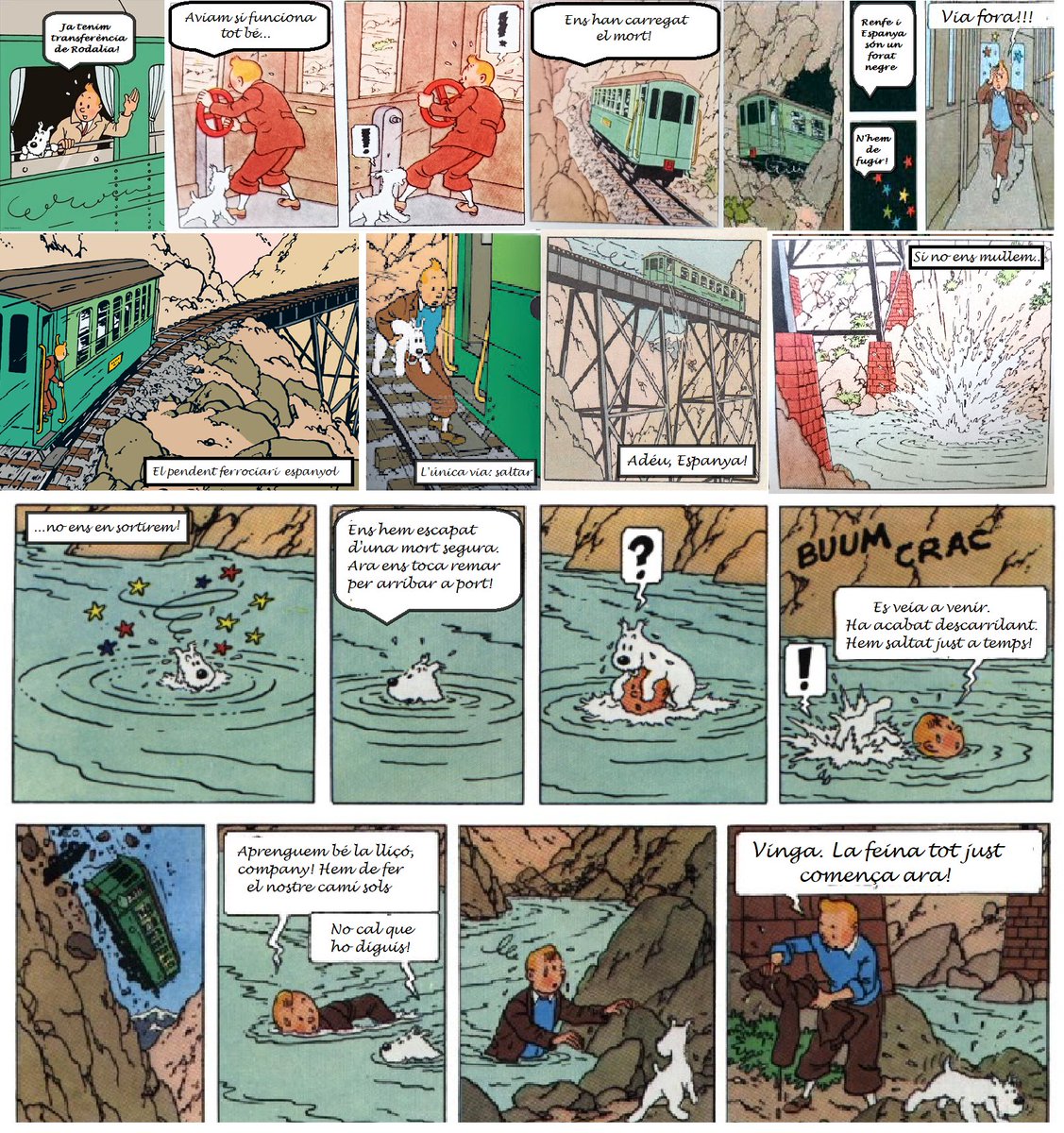 Saltem del tren de l'estat. Aquest dissabte al matí a l'estació de Sants.