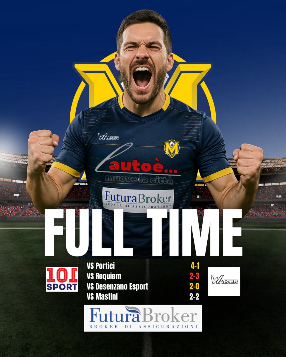 ASD Mates (@asdmates) on Twitter photo 💙FULL TIME💛
<a href="/LNDEsport1/">LND Esport</a> vs Portici
✅️4-1
2⚽️ <a href="/MisterSbidel/">Sbidello</a>
⚽️ <a href="/salvo_simo98/">principe98__</a>
2👟 <a href="/MauloNicholas/">Nicholas Di Maulo</a>
👟 <a href="/spep_GG/">peppe</a>
<a href="/eLUDO_official/">eLUDO</a> vs <a href="/Requiem_proclub/">Requiem Esport Team</a>
<a href="/VPLItaly/">VPL Italy 🇮🇹</a> vs <a href="/MastiniProClub/">MASTINI proclub_EverGreen</a>
🤝2-2
2⚽️ <a href="/MisterSbidel/">Sbidello</a>
<a href="/VPGItaly/">VPG Italy 🇮🇹</a> vs <a href="/DSZ_eSports/">DESENZANO eSports</a>
✅️2-0
⚽️Sbidello
👟Manouinho
👟Spep 💙FULL TIME💛
<a href="/LNDEsport1/">LND Esport</a> vs Portici
✅️4-1
2⚽️ <a href="/MisterSbidel/">Sbidello</a>
⚽️ <a href="/salvo_simo98/">principe98__</a>
2👟 <a href="/MauloNicholas/">Nicholas Di Maulo</a>
👟 <a href="/spep_GG/">peppe</a>
<a href="/eLUDO_official/">eLUDO</a> vs <a href="/Requiem_proclub/">Requiem Esport Team</a>
<a href="/VPLItaly/">VPL Italy 🇮🇹</a> vs <a href="/MastiniProClub/">MASTINI proclub_EverGreen</a>
🤝2-2
2⚽️ <a href="/MisterSbidel/">Sbidello</a>
<a href="/VPGItaly/">VPG Italy 🇮🇹</a> vs <a href="/DSZ_eSports/">DESENZANO eSports</a>
✅️2-0
⚽️Sbidello
👟Manouinho
👟Spep
