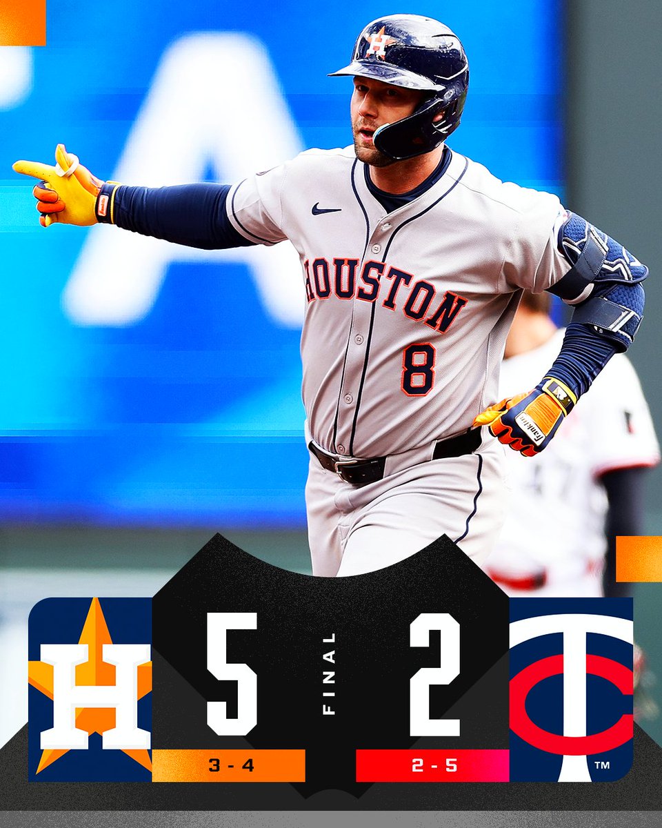Christian Walker and Jeremy Peña homer to propel the @Astros over the Twins.