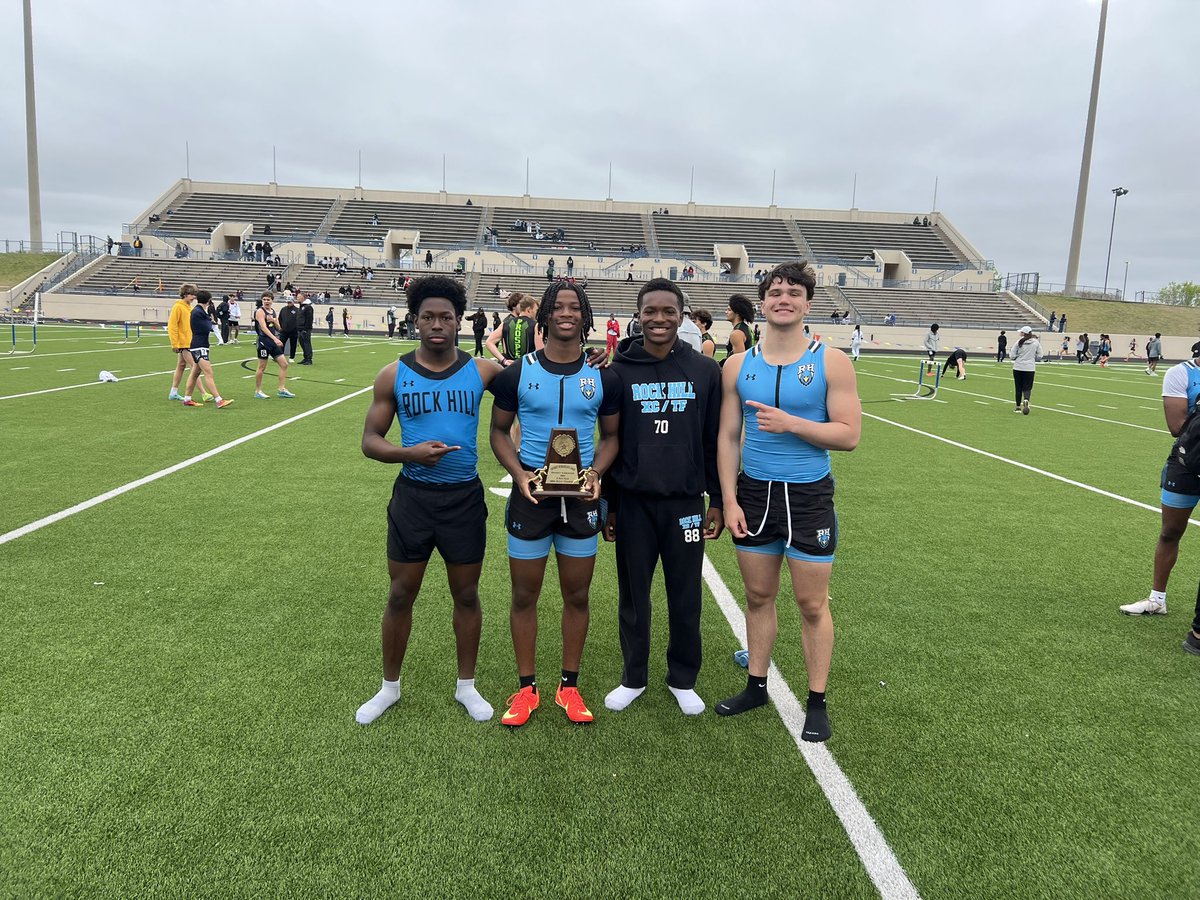 Mark Wilkinson (@coachmarkwilk) on Twitter photo Huge congrats to our JV 4x100 district champs! Speed and teamwork on full display. These multi-sport athletes prove that dedication across different fields leads to incredible success. Way to go! <a href="/RockHill_FB/">Rock Hill Blue Hawks Football</a> <a href="/RockHillHS/">Rock Hill High School</a> Huge congrats to our JV 4x100 district champs! Speed and teamwork on full display. These multi-sport athletes prove that dedication across different fields leads to incredible success. Way to go! <a href="/RockHill_FB/">Rock Hill Blue Hawks Football</a> <a href="/RockHillHS/">Rock Hill High School</a>