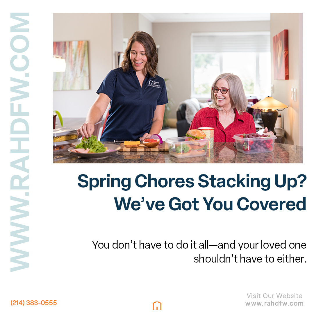 rahlewisville's tweet image. Spring chores piling up? 🌷🧹

We help North Texas families with everyday support—so your loved one stays independent and you get a little relief.

Call for your FREE consultation: (214) 383-0555
🌐 rahdfw.com

#RightAtHomeDFW #SpringSupport #InHomeCare