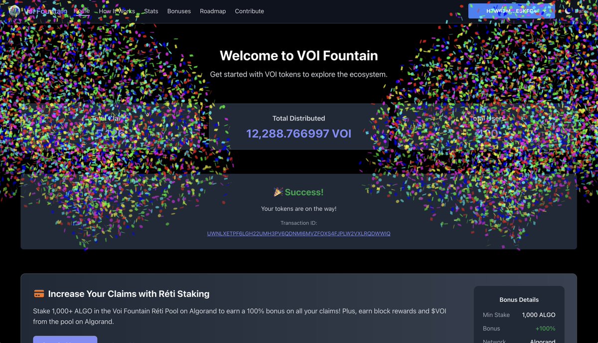 We would like to apologize for a very problematic, and deeply troubling bug that has plagued the Fountain over the last few days. It has come to our attention that Confetti has been missing from regular (non-game) claims, which has caused untold damage amongst our community.