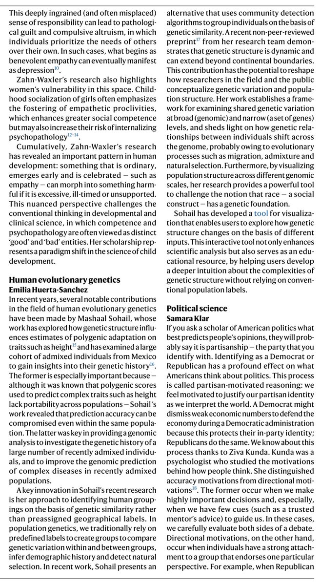 Mashaal Sohail (@mashaals) on Twitter photo Honored and humbled to be mentioned for my contributions in human evolutionary genetics.
Thanks <a href="/emiliahsc/">Emilia Huerta</a> for the shout out to our work in this piece highlighting women’s contributions to science.
nature.com/articles/s4156… Honored and humbled to be mentioned for my contributions in human evolutionary genetics.
Thanks <a href="/emiliahsc/">Emilia Huerta</a> for the shout out to our work in this piece highlighting women’s contributions to science.
nature.com/articles/s4156…