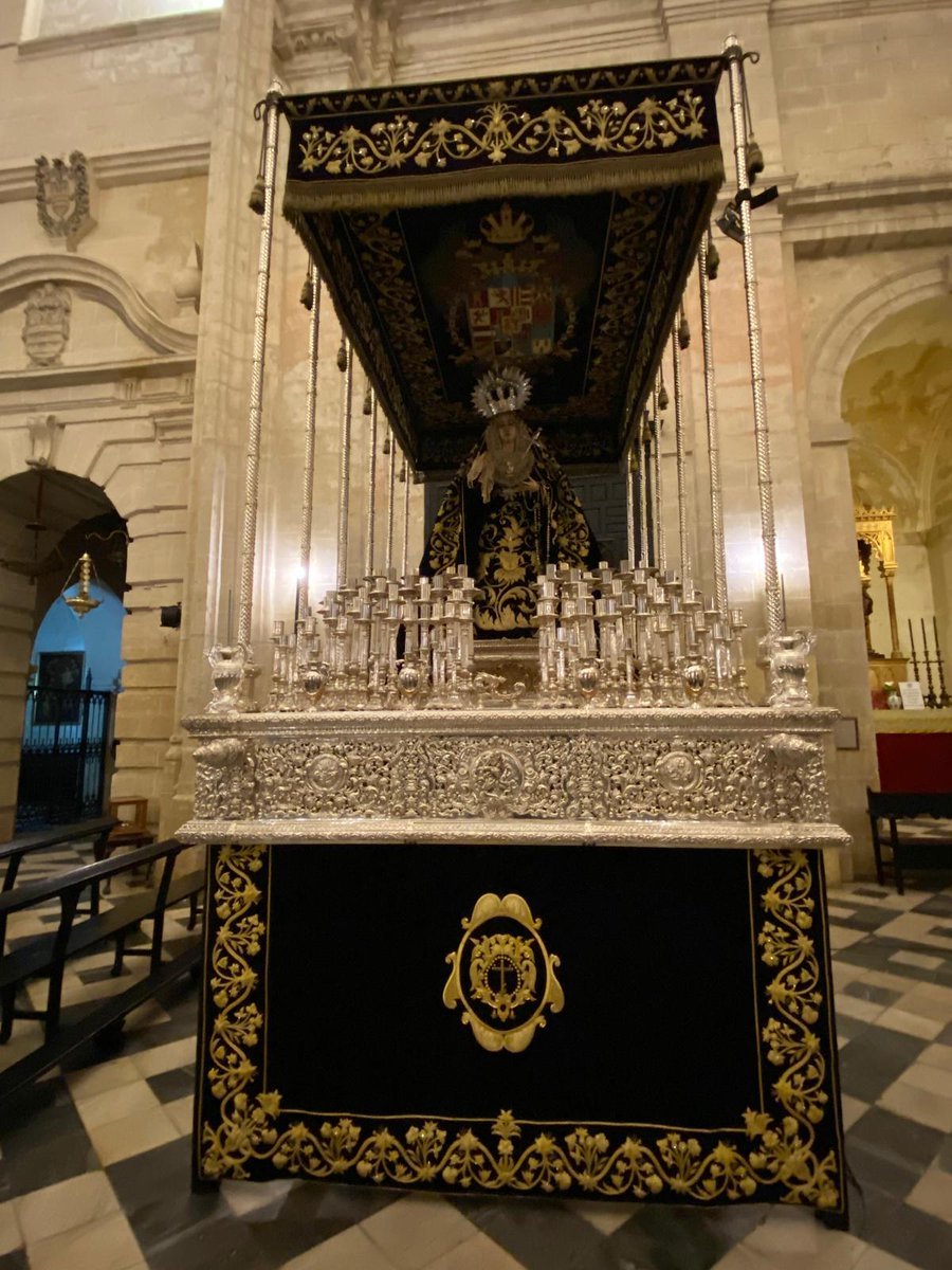 VeraCruzJerez's tweet photo. Nuestra Señora de las Lágrimas ya se encuentra en su Paso de Palio
https://t.co/tMezHW0W0e https://t.co/civKJnKirv