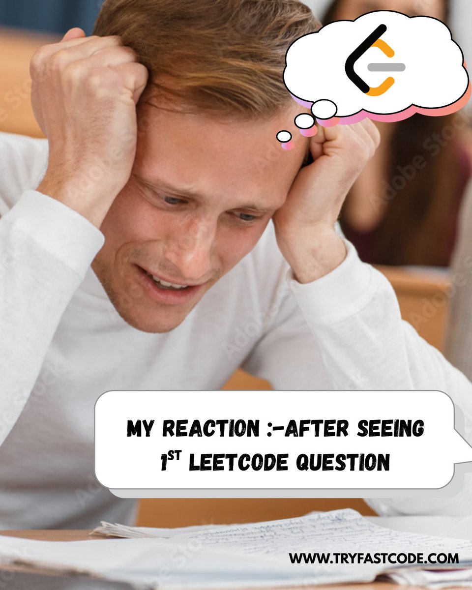 tryfastcode's tweet image. 🔥 Struggling with your first LeetCode question? You're not alone! 😵💫
Don't let coding challenges break you—train smarter with TryFastCode 🚀💡
Check it out now 👉 tryfastcode.com 💻✨