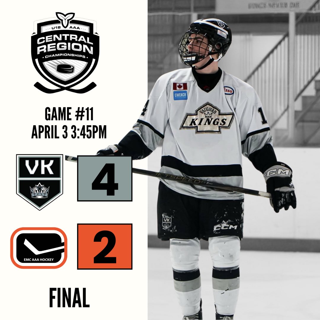 Vaughan keeps their undefeated streak alive with a 4-2 win over Elgin-Middlesex this afternoon!

The host, Upper Canada Cyclones are taking on the Markham Waxers now at the North Grenville Municipal Centre. Catch the game in person or on LiveBarn.